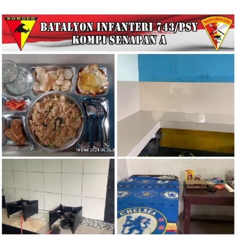 Military Insignia and Meal on Tray