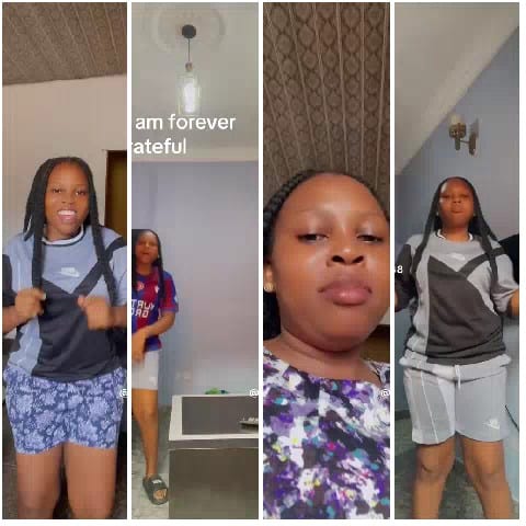 Woman in Various Outfits and Poses