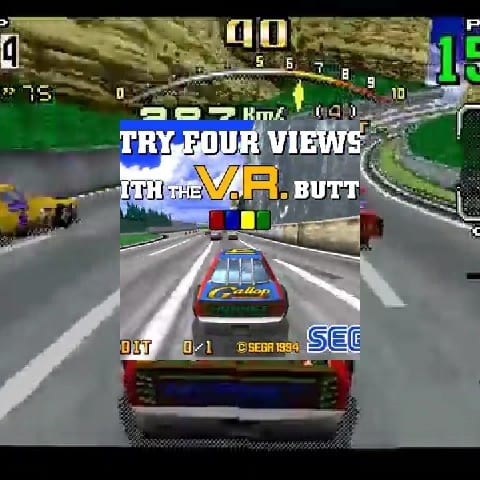 Racing Scene from Video Game