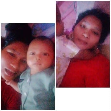 Woman and Baby Relaxing Together