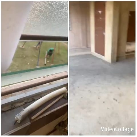 Playground View and Empty Indoor Space