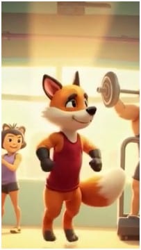 Animated Animals in Gym