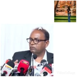 Speaking at Podium and Garden Scene