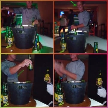 People Enjoying Drinks at Bar