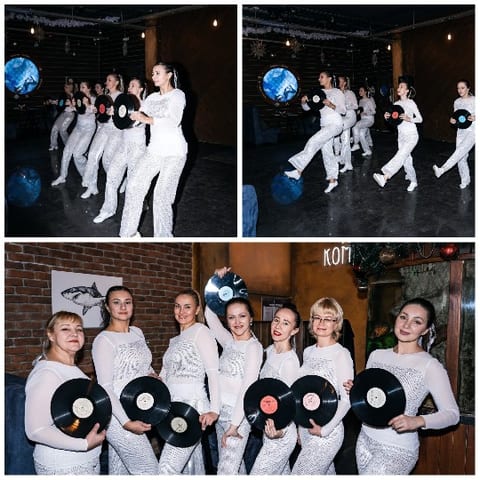 Dance Routine with Vinyl Records