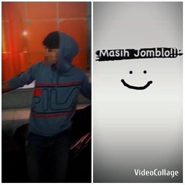 Pixelated Person with Indonesian Text