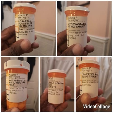 Prescription Medication Bottles Display