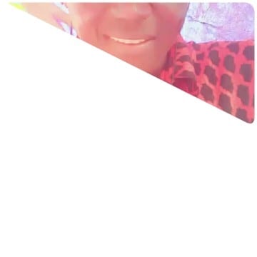 Smiling Person in Triangular Frame