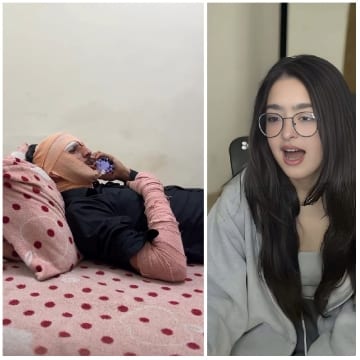 Person Lying Down and Speaking