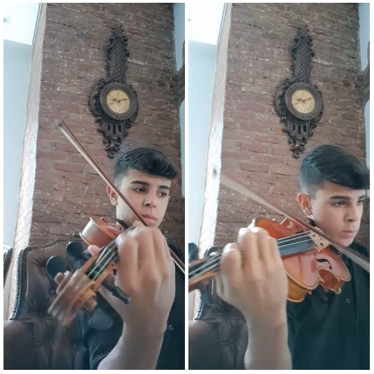 Young Person Playing Violin