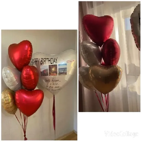 Heart-Shaped Balloons for Birthday