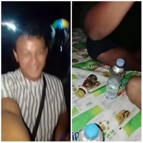 Selfie at Night and Table Items
