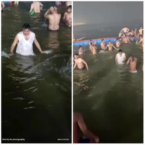 Crowded Beach Day with Friends