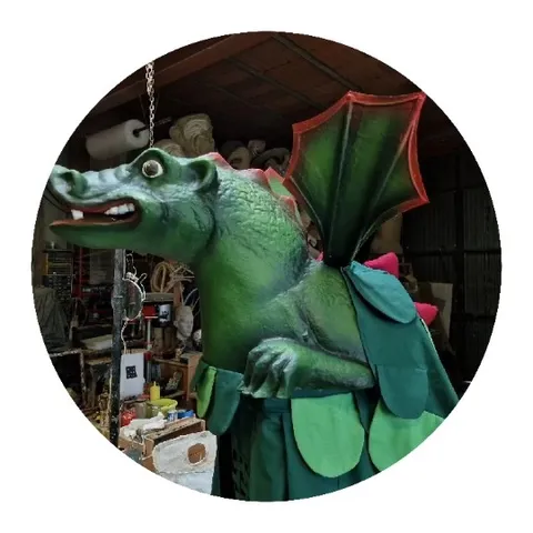 Green Dragon Costume in Workshop