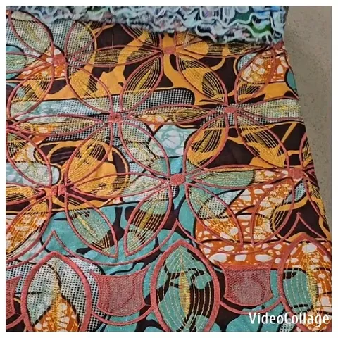 Colorful Geometric Patterned Fabric