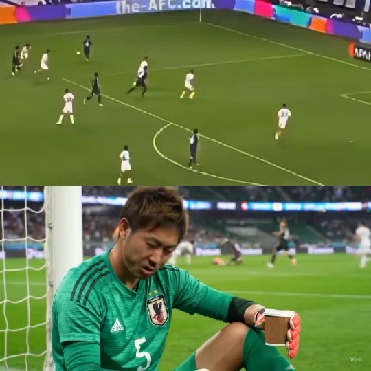 Soccer Match and Player Reaction