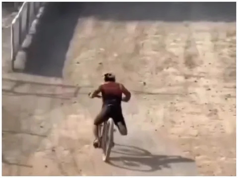 Bicycle Ride Downhill on Dirt Path
