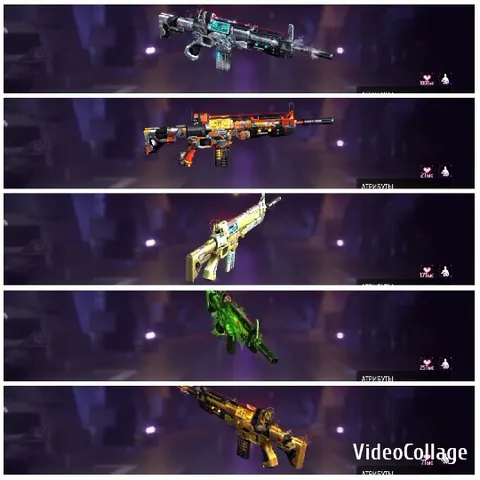 Stylized Guns with Futuristic Design