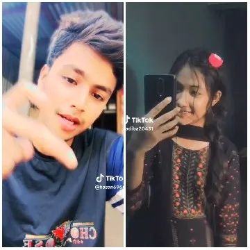Young Man Gesturing and Woman Selfie