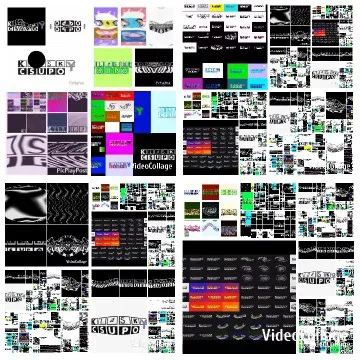 Artistic Abstract Composition of Colors