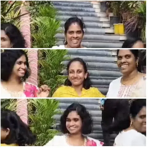 Smiling Group in Nature