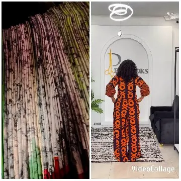 Stack of Fabrics and Fashion Model