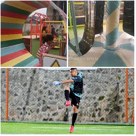 Child Playing on Playground Equipment