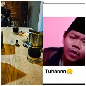 Café Scene with Coffee and Close-Up