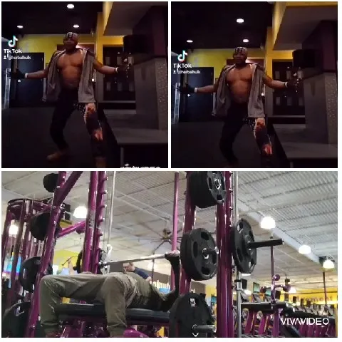 Dancing Man and Gym Lifting