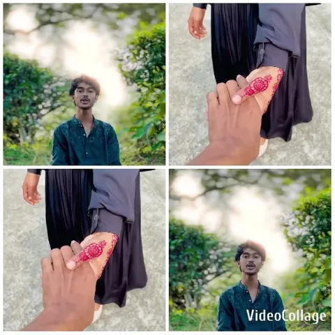 Outdoor Scene with Holding Hands