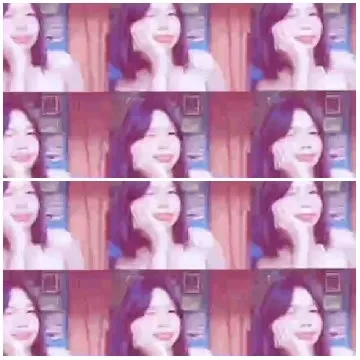 Repeated Smiling Woman Portraits