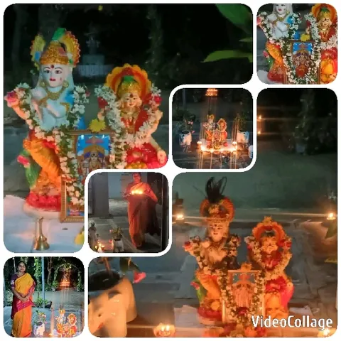 Hindu Deities Adorned for Ritual