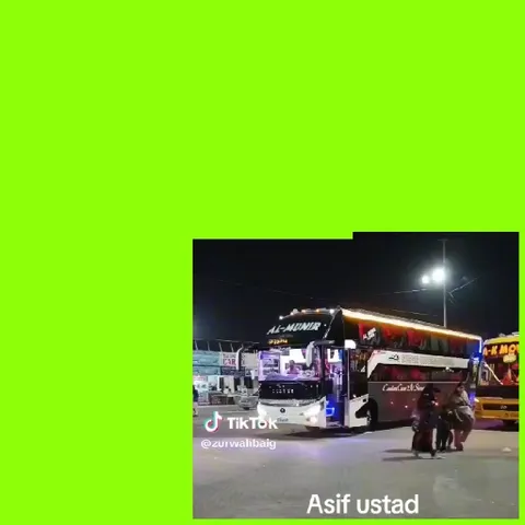 Bright Street with AL-MUNIR Bus