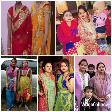 Women and Children in Traditional Attire