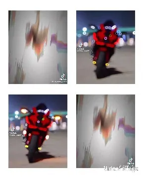Motorcycle Ride with Blurred Background