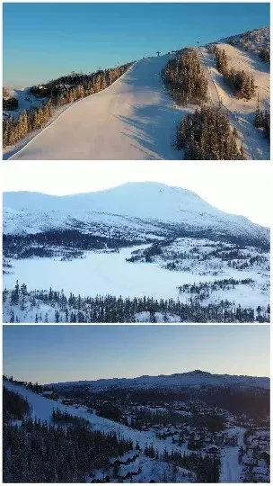 Scenic Snowy Mountain Landscapes