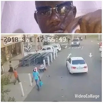 Person with Glasses Near Parking Lot