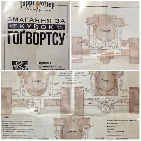 Harry Potter Poster and Sepia Map