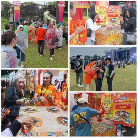 Festival Scenes with Colorful Ponchos