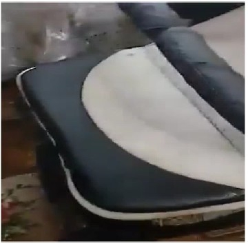 Section of Black and White Furniture
