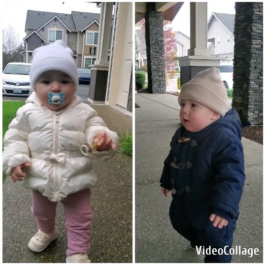 Baby Holding Toy in Outdoor Setting