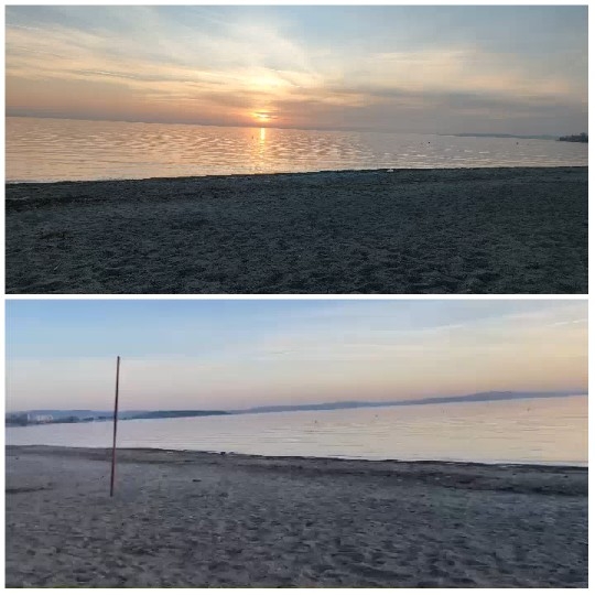 Beach Sunset and Scenic Hills