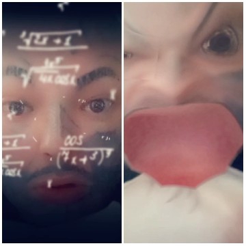 Mathematical Face vs Distorted Face