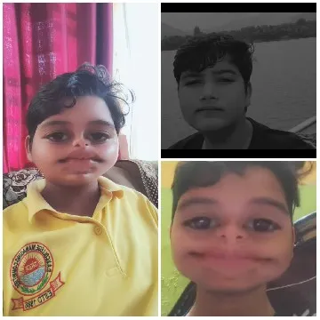 Photos of Children and Water Scene