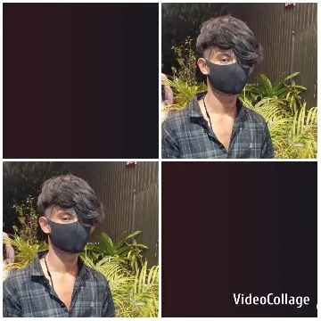 Masked Individual Among Plants
