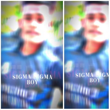 Blurred Figure with Sigma Text
