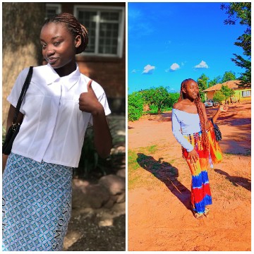 Woman in Two Stylish Outfits
