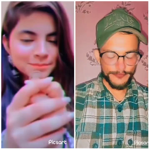 Two People with Eyes Closed