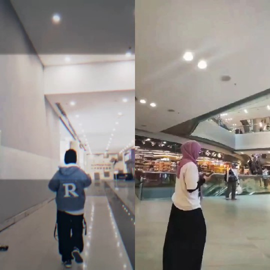 Walking in a Shopping Mall