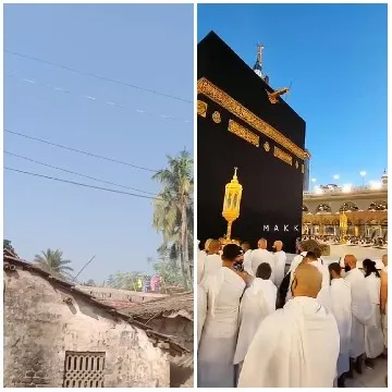 Rural View and Kaaba Gathering